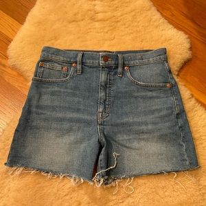Madewell High Rise Denim cutoff shorts